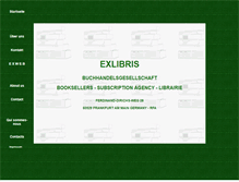 Tablet Screenshot of exlibris.de