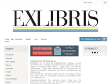Tablet Screenshot of exlibris.dk